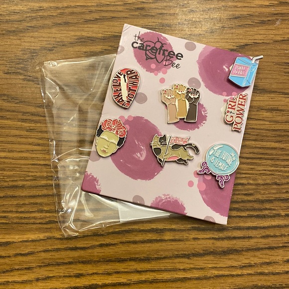 The Carefree Bee Cute Enamel Pins – 7-Pack COVID-19 Vaccine & Pandemic Theme Backpack Pins - View #11